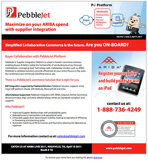 Email newsletter design