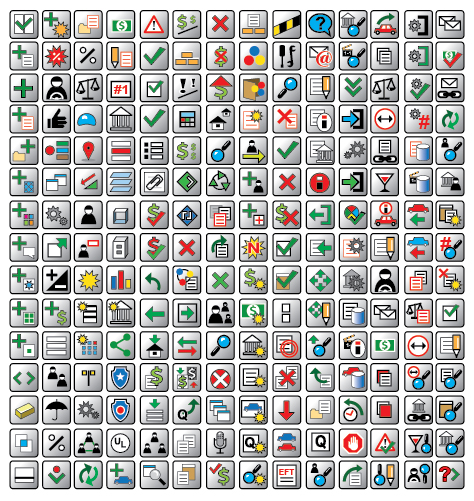 GUI Icons and Buttons Design