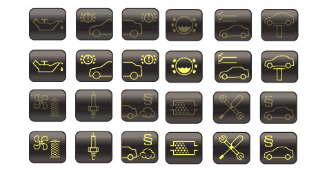 GUI Icons and Buttons Design