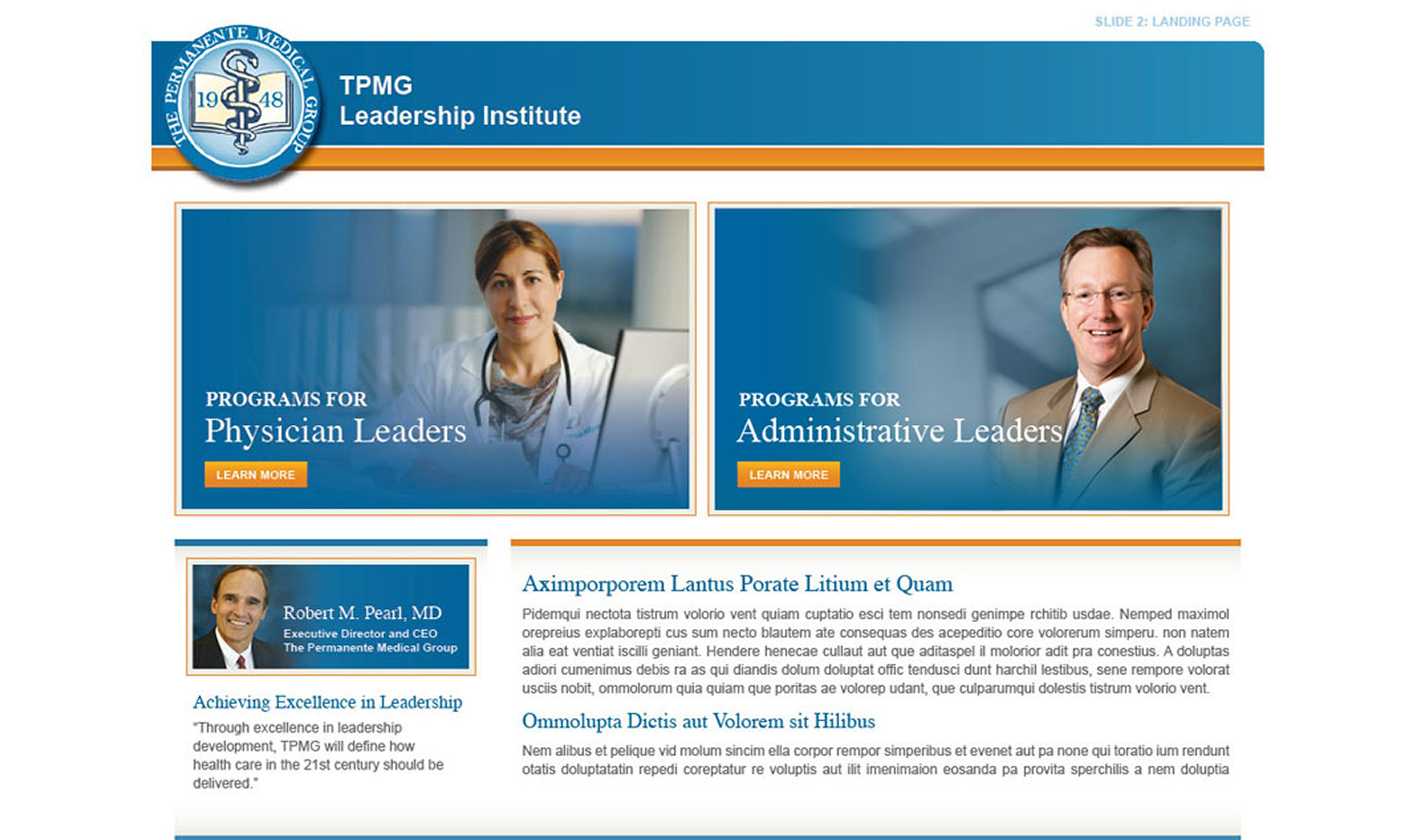 Kaiser Permanente Mockups