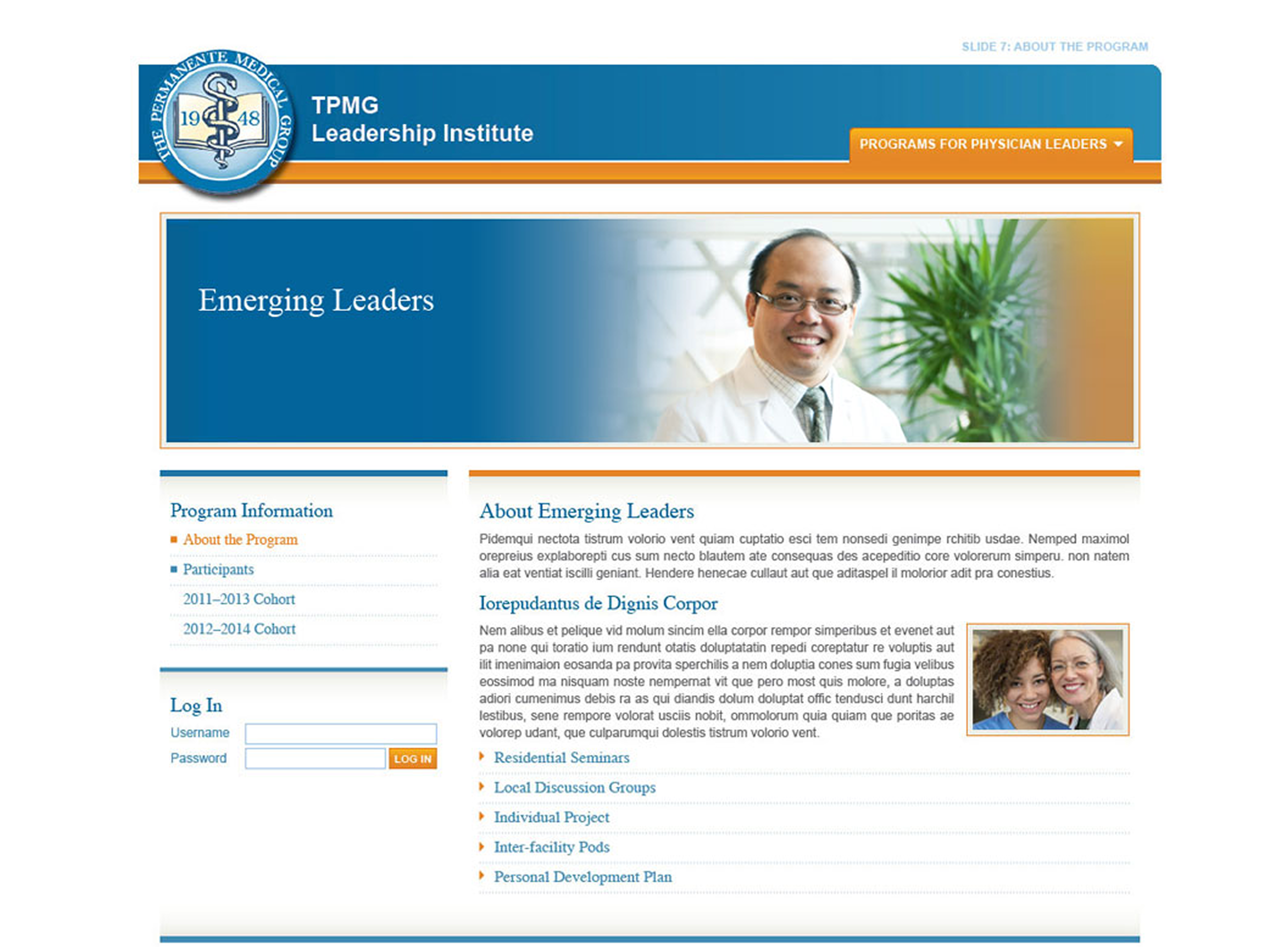 Kaiser Permanente Mockups