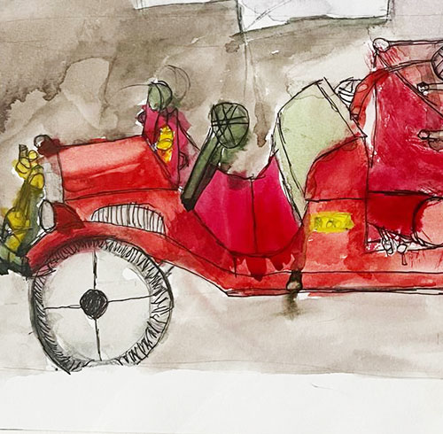Levan Fire engine artwork
